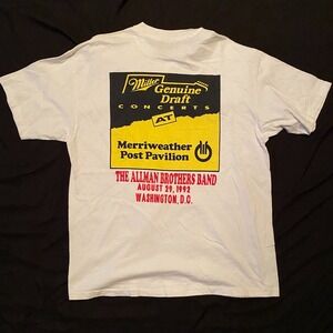 The Allman Brothers Band Miller Genuine Draft 1992 T-Shirt